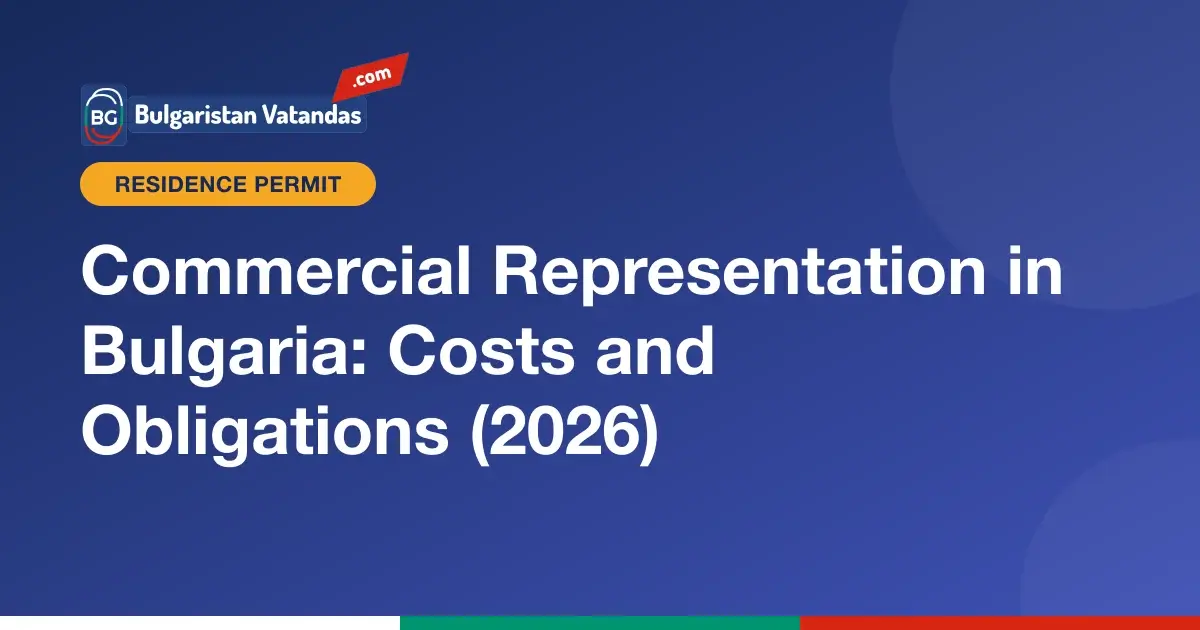 Costs and obligations of a commercial representation
